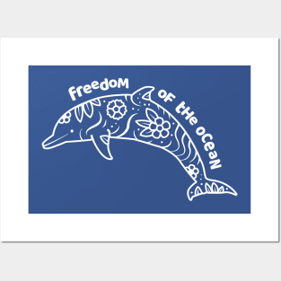 Freedom of the Ocean - Dolphin Posters and Art